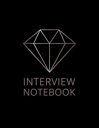 interview notes tracker elegant interview notebook rosegold recruitment journal guided candidate log book