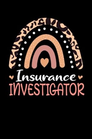 insurance investigator rainbow leopard appreciation lined notebook / journal gift 120 pages 6x9 soft cover