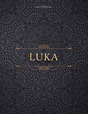 notebook luka personalized name cover lined journal paycheck budget small business daily daily journal a4