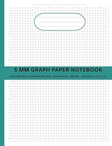 5 mm graph paper notebook 5 millimetre grid quad ruled metric for college university math science engineers