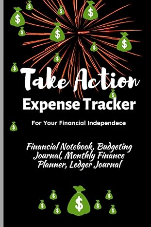 take action expense tracker financial notebook budgeting journal monthly finance planner ledger journal