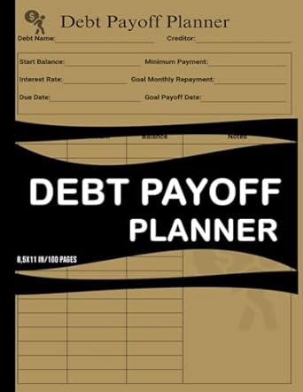 debt payoff planner simple debt payment tracker log book for debt management and control your financial