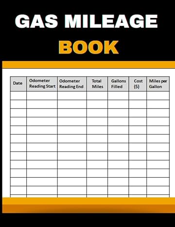 gas mileage book gas mileage tracking spreadsheet 120 page 1st edition adamis si zin b0cp9l4rzv