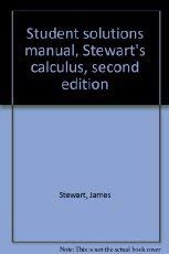 student solutions manual stewarts calculus second edition 3rd printing edition james stewart 0534138322,