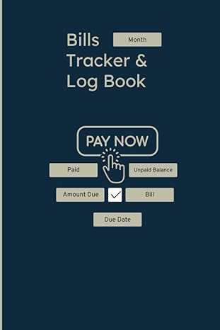 bills tracker and log book 1st edition michele esmee b0bf336l4w