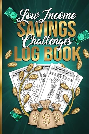 low income savings challenges log book 2023 / 2024 interactive money saving challenges from $60 to $20 000