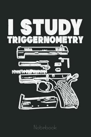 i study triggernometry cool pro gun math trigonometry gift graph notebook graph paper notebook grid paper for