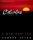 calculus a new horizon vol 2 volume 2nd edition howard anton 0471243485, 978-0471243489