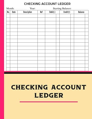 checking account ledger payment record check notebook checkbook balancing tracker 1st edition les dolton