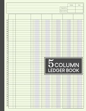 5 column ledger book large simple five column for bookkeeping accounting small business personal use and more