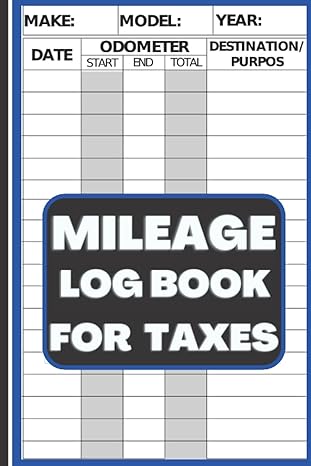mileage log book taxes simple auto vehicle mileage tracker log book to keep track of your mileage and taxes