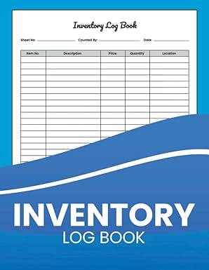 inventory log book large inventory log book for small business home or personal use 8 5 x 11 inches 110 pages