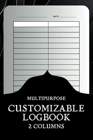 2 column customizable multipurpose logbook multipurpose customizable column logbook for business and personal