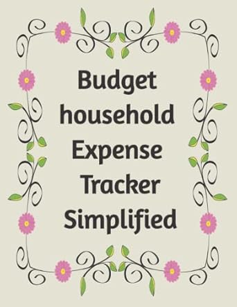 budget household expense tracker simplified finance monthly weekly daily budget planner bill organizer