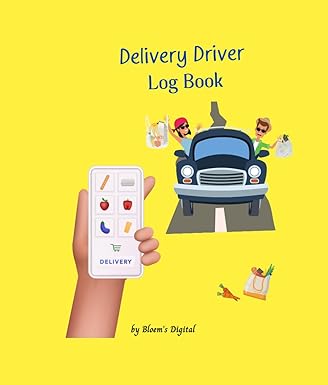 delivery driver log book 378 pages track trips earnings time and expenses 1st edition bloems digital
