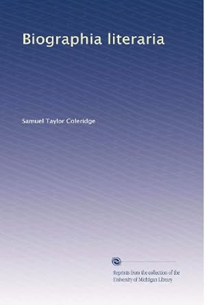 biographia literaria 1st edition samuel taylor coleridge b0038w0uie