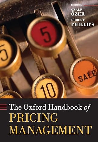 the oxford handbook of pricing management 1st edition a-zalp a-zer ,robert phillips 0198714815, 978-0198714811
