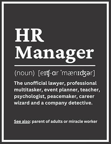 hr manager gifts funny human resources journal hr notebook with advanced hr humor perfect hr gift for boss or