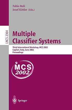 multiple classifier systems third international workshop mcs 2002 cagliari italy june 24 26 2002 proceedings