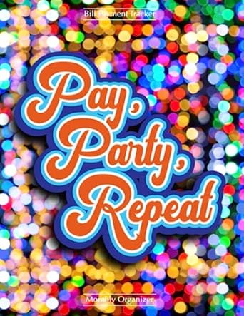 pay party repeat bill payment tracker monthly organizer log book to track your expenses home financial budget