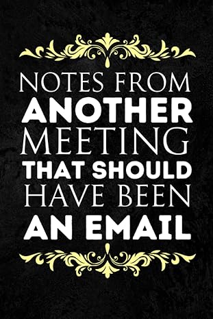 notes from another meeting that should have been an email sarcastic notebooks for adults funny office