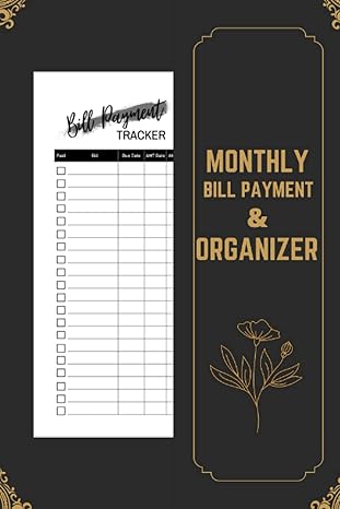 monthly bill payment and organizer simple monthly bill payment planner financial record for personal and