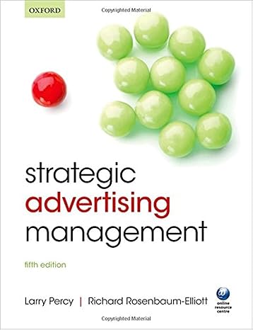 strategic advertising management 5th edition larry percy ,richard rosenbaum-elliott 0198703651, 978-0198703655