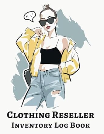 clothing reseller inventory log book stay organized and keep track of your items for online clothing