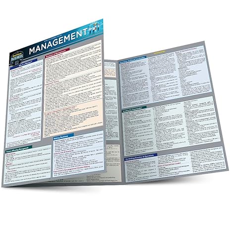 management a quickstudy laminated reference guide 2nd edition george a. milite 1423239903, 978-1423239901