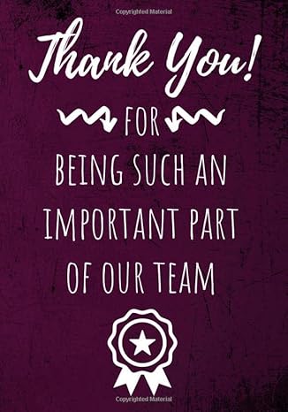 thank you for being such an important part of our team employee appreciation gifts inspirational quote lined