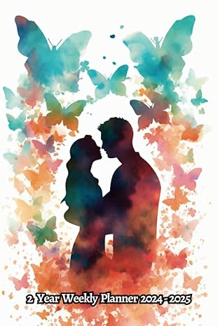 watercolor butterflies 2 year weekly planner 2024 2025 104 week calendar gift for people who love wildlife