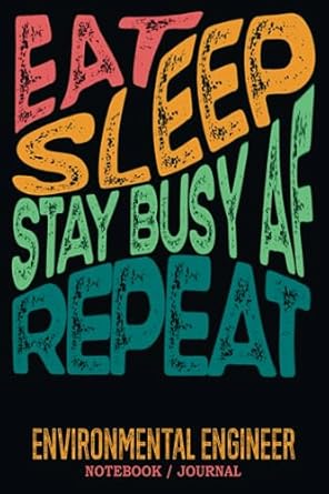 environmental engineer notebook journal stay busy af gag gift funny sweary blank ruled book for christmas
