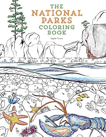 the national parks coloring book 1st edition sophie tivona 0062560018, 978-0062560018