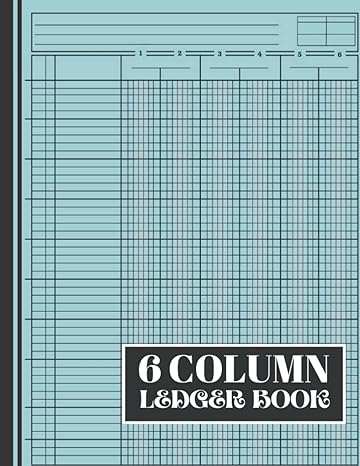 6 column ledger book ledger book / account journal 120 pages income and expense log book for small business