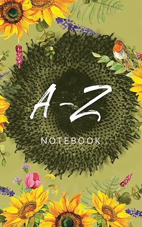 a to z alphabetical notebook lined journal organizer with alphabet index tabs printed alphabetized a z log