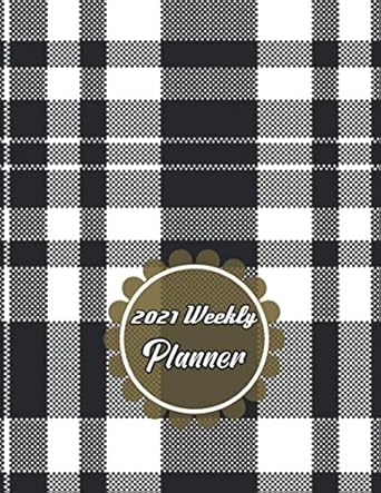 farmhouse plaid 2021 weekly planner 2021 planner weekly and monthly doodle calendar life planner january 2021