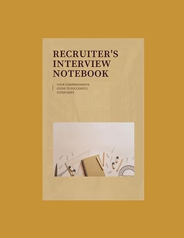 recruiters notebook 1st edition marcin hellbach b0ck3q8mtr