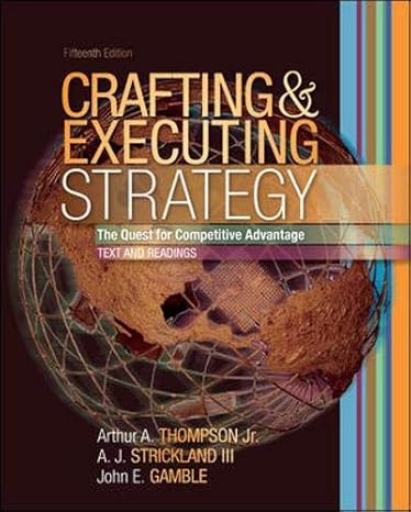 crafting and executing strategy text and reading 15th edition arthur thompson ,a. j. strickland iii ,john