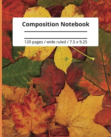 composition notebook falling leaves rising ideas wide ruled notebook composition notebook wide ruled 7 5 x 9
