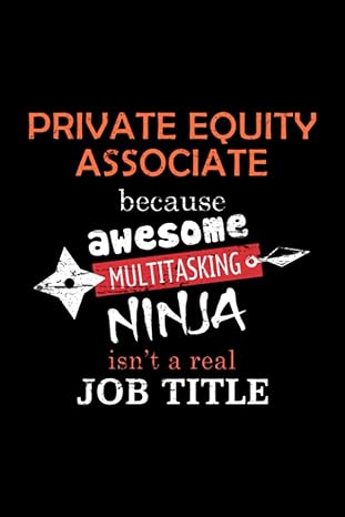 private equity associate lined notebook journal notebook / journal track lessons homebook to define goals and