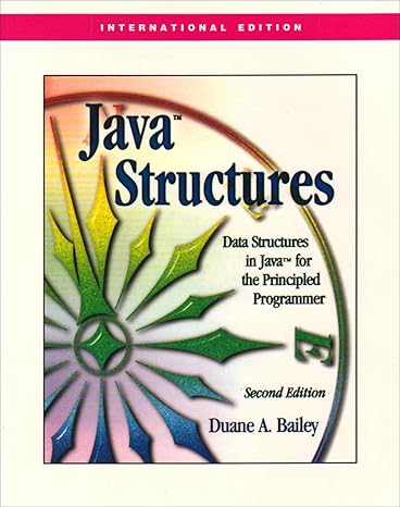java structures 1st edition duane a. bailey