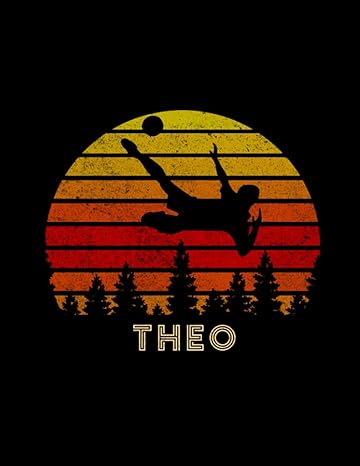 theo name gift personalized football lined notebook journal for soccer sport lovers high performance 21 59 x