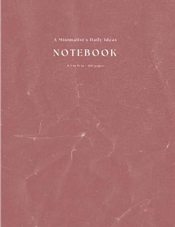 a minimalist s daily ideas notebook blank lined 8 5 in 11 in 150 pages 1st edition duskloup designs b0cl6c7hmj