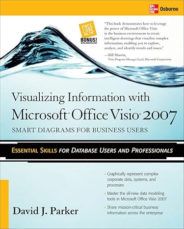 visualizing information with microsoft office visio 2007 1st edition david parker 007148261x, 978-0071482615