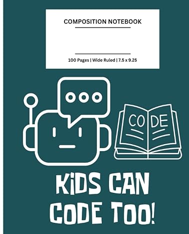 coding stem composition notebook college wide ruled lined paper coding stem notebook 7 5 x 9 25 excellent