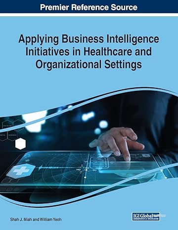 applying business intelligence initiatives in healthcare and organizational settings 1st edition shah j miah
