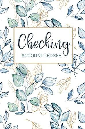 checking account ledger a tracker / log book small size for checking account transaction register /