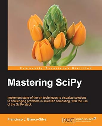 mastering scipy 1st edition francisco j. blanco-silva 1783984740, 978-1783984749