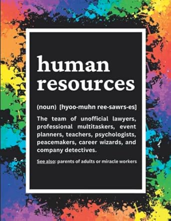 human resources vibrant notebook for hr professionals undated human resources journal 1st edition vivien