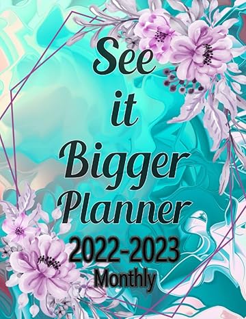 see it bigger planner 2022 2023 monthly pretty cover 2 year calendar 2022 2023 monthly planner january 2022